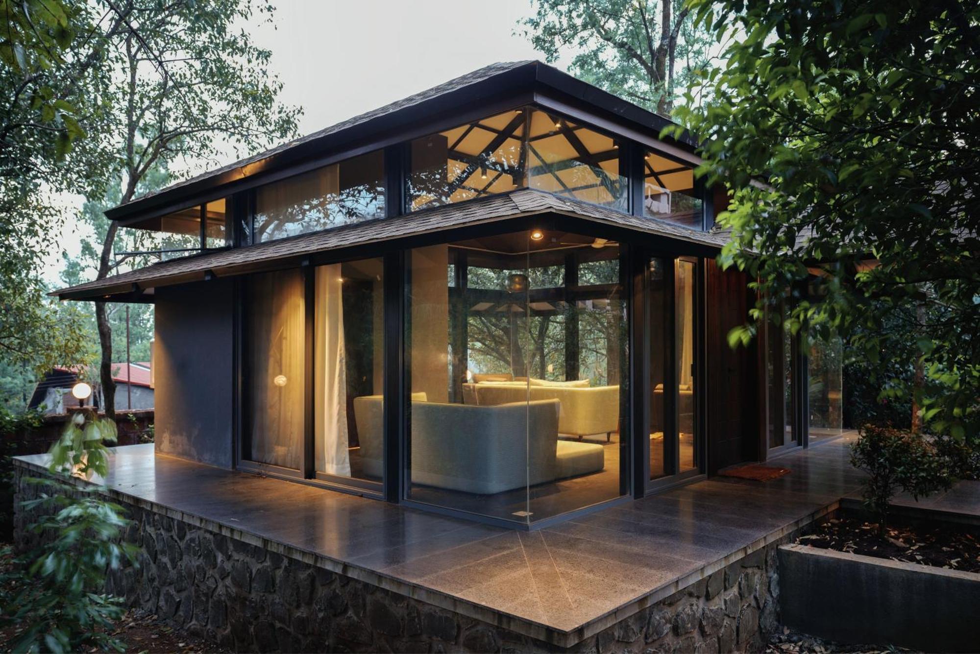 Saffronstays The Glasshouse, Panchgani - Beautiful Glass Villa For Couples Exterior photo